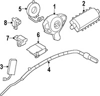 Foto de Cable Espiral Bolsa de Aire Original para Infiniti Nissan Marca NISSAN Nmero de Parte B55541EA8A