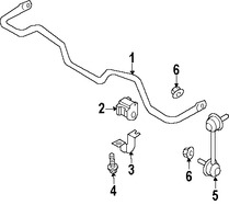 Foto de Barra Estabilizadora de Suspensin Original para Infiniti G35 Infiniti G37 Infiniti G25 Infiniti Q40 Infiniti Q60 Nissan 370Z Marca NISSAN Nmero de Parte 562301EA0C