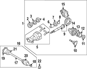 Foto de Eje propulsor Homocintica Original para Nissan 370Z Marca NISSAN Nmero de Parte 397041EA0A