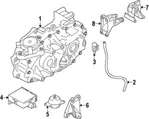 Foto de Montura de Transmisin Automtica Original para Nissan Leaf 2013 2014 2015 2016 2017 Marca NISSAN Nmero de Parte 112203NF0A