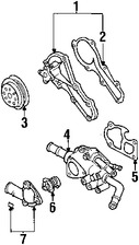 Foto de Polea de la bomba de agua del motor Original para Nissan Sentra Marca NISSAN Nmero de Parte 210514Z000