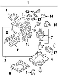 Foto de Conuunto de Motor de Ventilador Original para Nissan Sentra 2004 2005 2006 Marca NISSAN Nmero de Parte 272204Z900