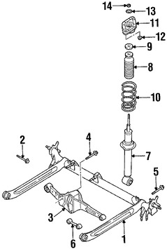 Foto de Brazo de Control Lateral Original para Nissan Sentra Marca NISSAN Nmero de Parte 552224M40A