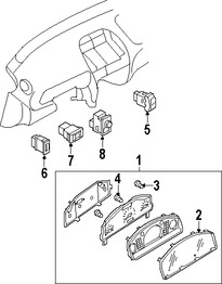 Foto de Bombilla de Panel de Instrumentos Original para Nissan Sentra Nissan Frontier Nissan Altima Infiniti FX35 Infiniti FX45 Marca NISSAN Nmero de Parte 2626201P40