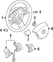 Foto de Interruptor Control de Crucero Original para Nissan Altima 2005 2006 Marca NISSAN Nmero de Parte 25551ZB08A