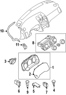 Foto de Interruptor Liberador de Bal Original para Nissan Altima Nissan Maxima Infiniti G35 Marca NISSAN Nmero de Parte 2538030Y00