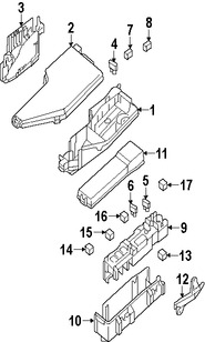 Foto de Rel de Corriente Accesorios Original para Nissan Altima Infiniti M37 Infiniti M56 Infiniti M35h Infiniti Q70 Infiniti Q70L Marca NISSAN Nmero de Parte 24370C995A