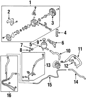 Foto de Manguera de Direccin Hidrulica Original para Nissan Maxima Nissan Altima Nissan Quest Marca NISSAN Nmero de Parte 49717ZB000