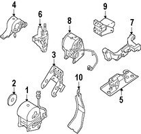 Foto de Montura de Transmisin Automtica Original para Nissan Maxima 2007 2008 Marca NISSAN Nmero de Parte 11253ZK60A