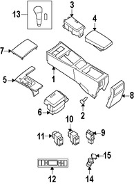 Foto de Interruptor de Calefaccin del Asiento Original para Nissan Maxima Nissan Sentra Nissan Altima Nissan Marca NISSAN Nmero de Parte 255009N00B