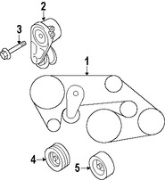 Foto de Conjunto de Tensor de correa Original para Infiniti Nissan Marca NISSAN Nmero de Parte 119551EA0D