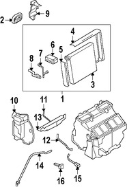 Foto de Vlvula de Expansin Aire Acondicionado Original para Nissan Infiniti Marca NISSAN Nmero de Parte 922001HP0C