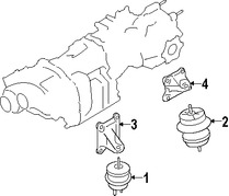 Foto de Montura de Transmisin Automtica Original para Nissan GT-R Marca NISSAN Nmero de Parte 11340JF00C