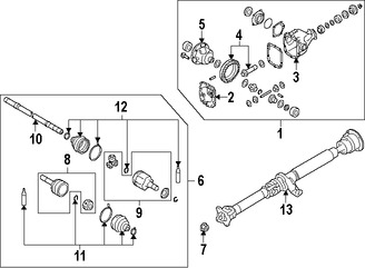 Foto de Eje propulsor Homocintica Original para Nissan GT-R Infiniti M37 Infiniti Q70 Infiniti Q70L Marca NISSAN Nmero de Parte 39204JF00B