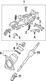 Foto de Cardn de Eje de Columna Direccin Original para Nissan GT-R Infiniti QX56 Infiniti Marca NISSAN Nmero de Parte 480701BA1B