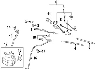 Foto de Brazo de Limpiaparabrisas Original para Nissan GT-R 2015 2016 2017 2014 Marca NISSAN Nmero de Parte 2888639B0A