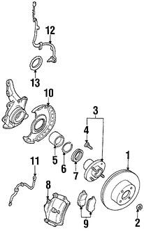 Foto de Maza de la Rueda Original para Nissan Altima Infiniti G20 Marca NISSAN Nmero de Parte 402022J010