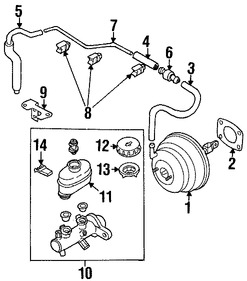 Foto de Vlvula de Control Reforzador de Frenos de Potencia Original para Nissan Altima 2001 Marca NISSAN Nmero de Parte 4747850Y00