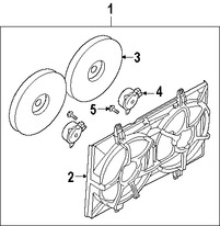 Foto de Cubierta de ventilador de enfriamiento del motor Original para Nissan Quest 2004 2005 2006 2007 2008 2009 Marca NISSAN Nmero de Parte 214835Z000