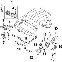 Foto de Empacadura del Termostato del Refrigerante Original para Nissan Infiniti Marca NISSAN Nmero de Parte 13050ZA000