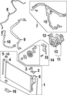 Foto de Embrague del Compresor de Aire Acondicionado Original para Nissan Quest Nissan Maxima Marca NISSAN Nmero de Parte 926605Z01A