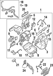 Foto de Conuunto de Motor de Ventilador Original para Nissan Quest 2004 2005 2006 2007 2008 2009 Marca NISSAN Nmero de Parte 27226ZM70A