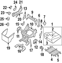 Foto de Manilla de Ajuste de Reclinacion Asiento Trasero Original para Nissan Quest 2007 2008 2009 Marca NISSAN Nmero de Parte 88346ZM10A