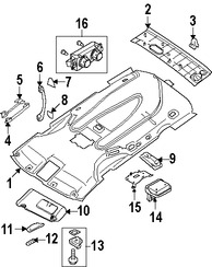 Foto de Barra Interior para agarrarse Original para Nissan Quest 2007 2008 2009 Marca NISSAN Nmero de Parte 73942ZM70A