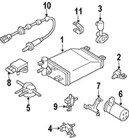 Foto de Solenoide de Purga del Canister Original para Infiniti M45 Infiniti Q45 Infiniti QX4 Nissan Frontier Nissan Xterra Marca NISSAN Nmero de Parte 149330Z80A