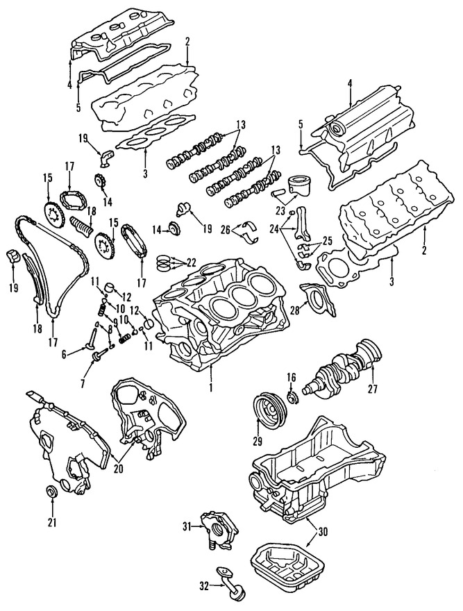 Foto de Rodamiento principal del Cigueal Original para Nissan Xterra Nissan Frontier Nissan Marca NISSAN Nmero de Parte 12207EA206