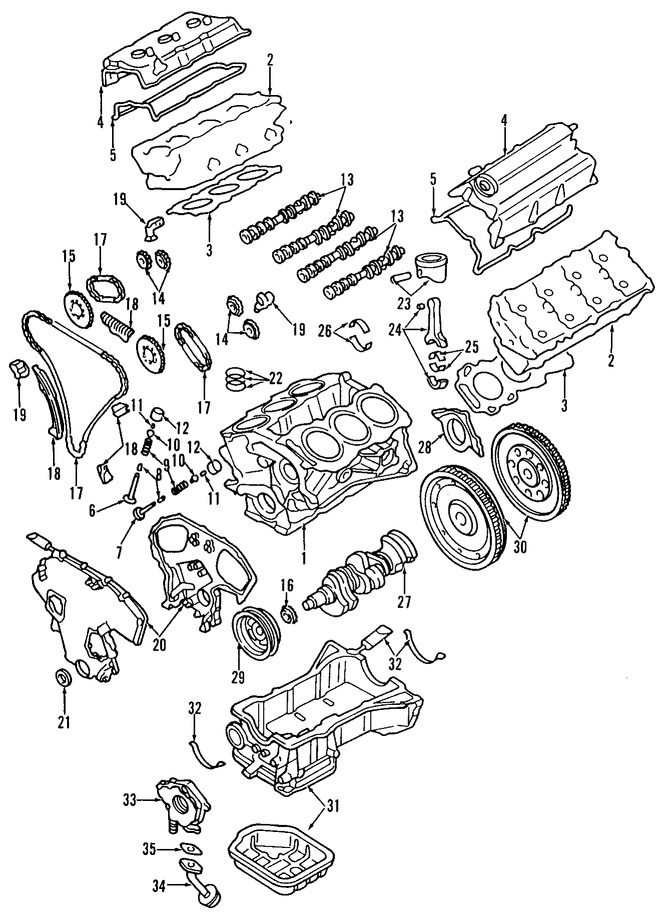 Foto de Seguidor del rbol de levas Original para Infiniti I30 Infiniti QX4 Nissan Maxima Nissan Pathfinder Marca NISSAN Nmero de Parte 1323138U10