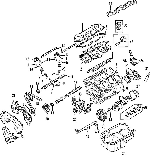 Foto de Sello del rbol de levas Original para Nissan Pathfinder Nissan Pickup Nissan Frontier Nissan Xterra Nissan Quest Infiniti QX4 Marca NISSAN Nmero de Parte 130420B001