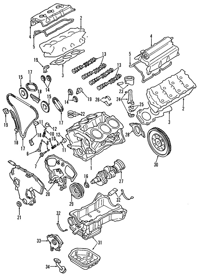 Foto de Empacadura de la culata Original para Nissan Infiniti Marca NISSAN Nmero de Parte 11044EA200