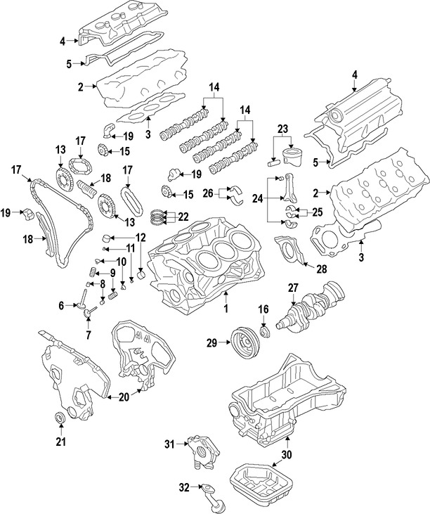 Foto de Seguidor del rbol de levas Original para Infiniti  2014 Marca NISSAN Nmero de Parte 132313TU2C