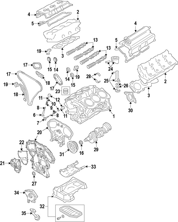 Foto de Seguidor del rbol de levas Original para Nissan Infiniti Marca NISSAN Nmero de Parte 132313TU0A