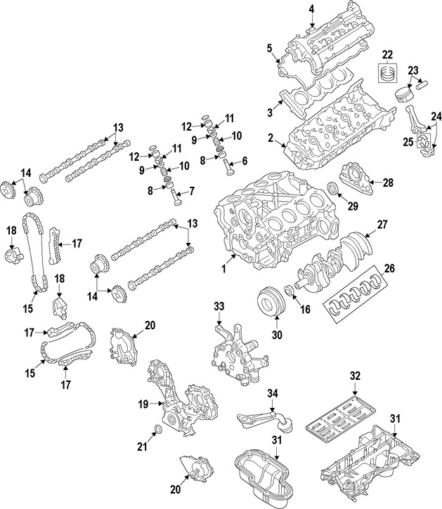 Foto de Culata del motor Original para Infiniti QX56 Nissan Titan Nissan Armada Nissan Pathfinder Marca NISSAN Nmero de Parte 11090ZV00A