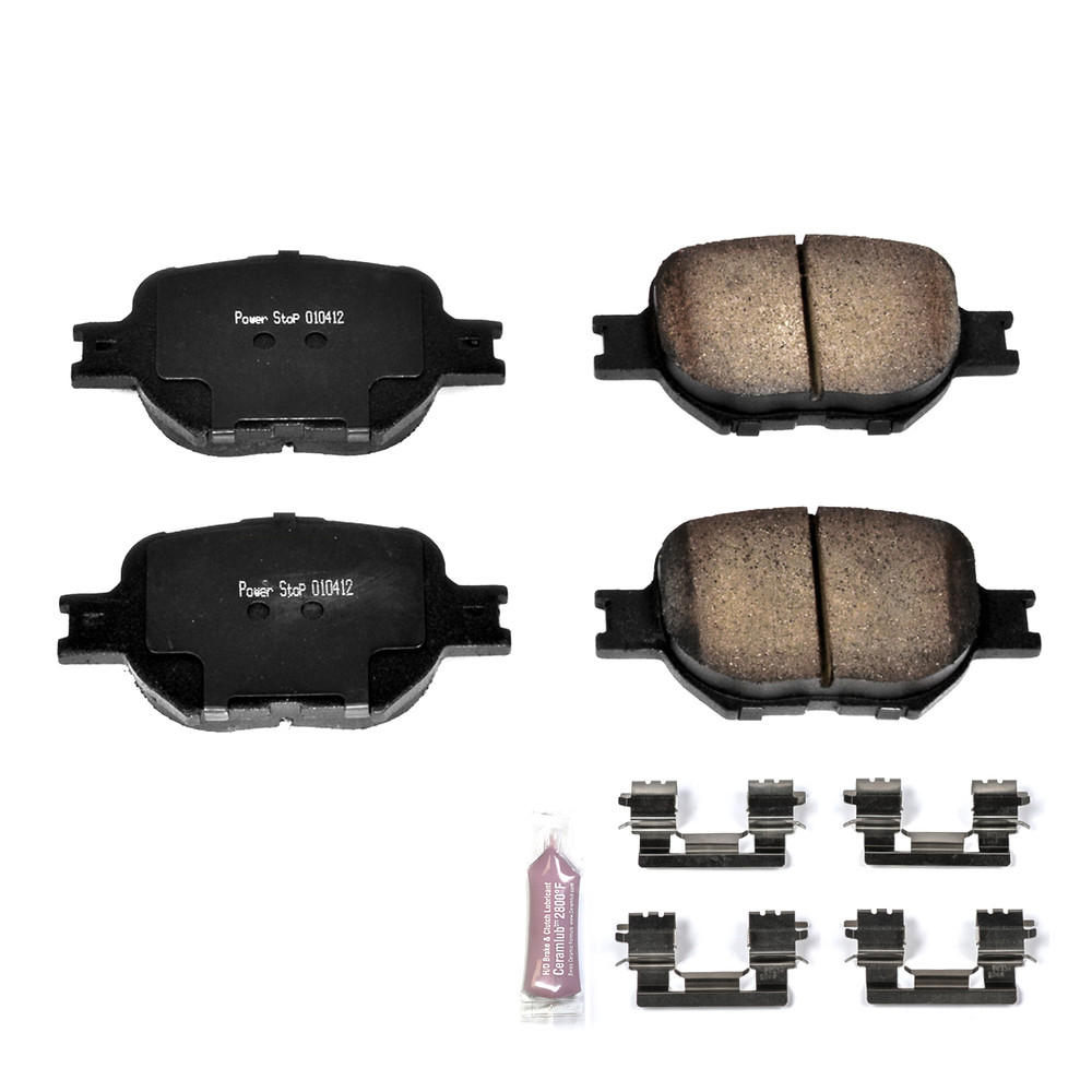 Foto de Kit de pastillas y discos de freno  Z23 Evolution Sport Carbon Fiber Ceramic Pads w para Toyota Celica 2000 2002 Scion tC 2007 Marca POWER STOP Nmero de Parte Z23-817