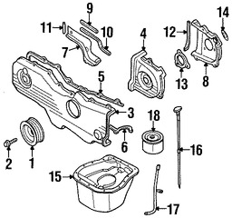 Foto de Polea del cigueal Original para Subaru Legacy Subaru Impreza Subaru Outback Subaru Forester Marca SUBARU Nmero de Parte 12305AA243