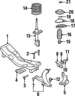 Foto de Buje del Brazo de Control de la Suspensin Original para Subaru Legacy Subaru Baja Subaru Forester Subaru Outback Marca SUBARU Nmero de Parte 20201AC110