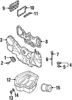 Foto de Empacadura de Tapa de Aceite del Motor Original para Subaru Marca SUBARU Nmero de Parte 803942020