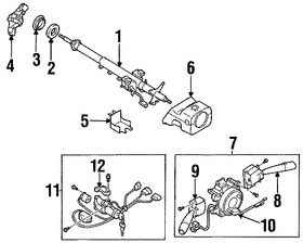 Foto de Interruptor del limpiaparabrisas Original para Subaru Legacy Subaru Baja Subaru Impreza Subaru Outback Marca SUBARU Nmero de Parte 83114AE151