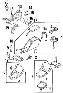 Foto de Interruptor de Calefaccin del Asiento Original para Subaru Legacy Subaru Outback Subaru Baja Marca SUBARU Nmero de Parte 83245AE11A