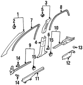 Foto de Travesa Original para Subaru Legacy Subaru Outback Subaru Baja Marca SUBARU Nmero de Parte 94060AE09A