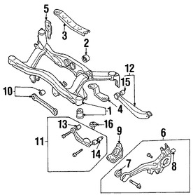 Foto de Buje del Brazo de Control de la Suspensin Original para Subaru Legacy Subaru Outback Subaru Baja Marca SUBARU Nmero de Parte 20254AE040