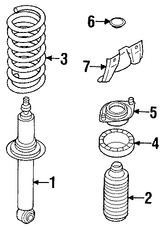 Foto de Tapa Puntal De Suspensin Original para Subaru Legacy Subaru Outback Subaru Baja Subaru Forester Marca SUBARU Nmero de Parte 909400004