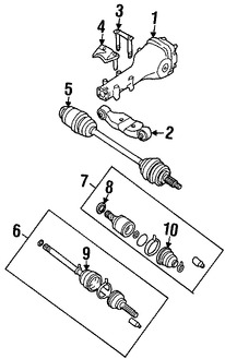 Foto de Cubrepolvo de la Junta Homocinetica Original para Subaru Legacy Subaru Outback Subaru Baja Marca SUBARU Nmero de Parte 28023AC090