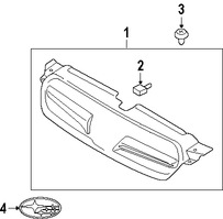 Foto de Emblema de la rejilla / parrilla Original para Subaru Legacy 2005 Subaru Outback 2005 Marca SUBARU Nmero de Parte 93013AG000