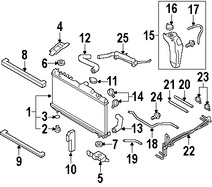 Foto de Manguera de Refrigerante del Radiador Original para Subaru Legacy Subaru Outback Marca SUBARU Nmero de Parte 45161AG03A