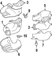 Foto de Mltiple de Escape Original para Subaru Legacy Subaru Outback Subaru Forester Subaru Impreza Marca SUBARU Nmero de Parte 14010AA102