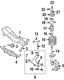 Foto de Muelle Helicoidal Original para Subaru Outback 2005 2006 2007 2008 2009 Marca SUBARU Nmero de Parte 20330AG13A